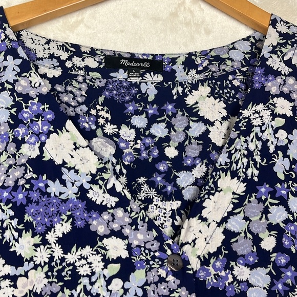 Madewell Country Cottage Prairie Dress Large Floral Fairy - Picture 4 of 14